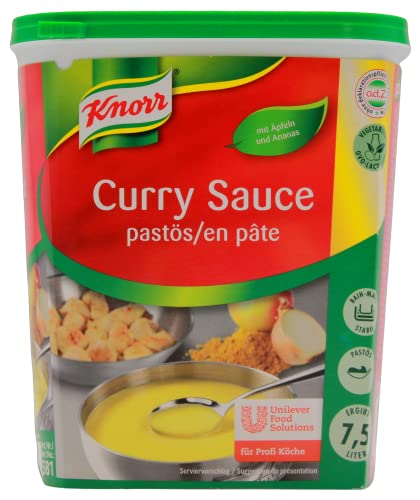 Knorr Curry Sauce pastös 1.1 kg, 1er Pack (1 x 1.1 kg) von Knorr