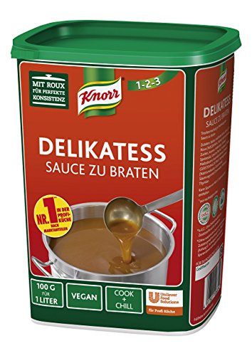 Knorr Delikatess Sauce zu Braten (pur als Bratensoße, Soßenbinder und zum Verfeinern), 1er Pack (1 x 1 kg) von Knorr