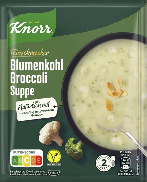 Knorr Feinschmecker Blumenkohl Broccoli Suppe von Knorr