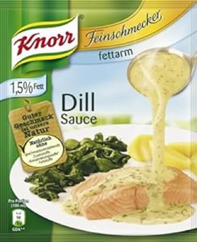 Knorr Feinschmecker Dill Sauce fettarm, 8er Pack (8 x 250 ml) von Knorr