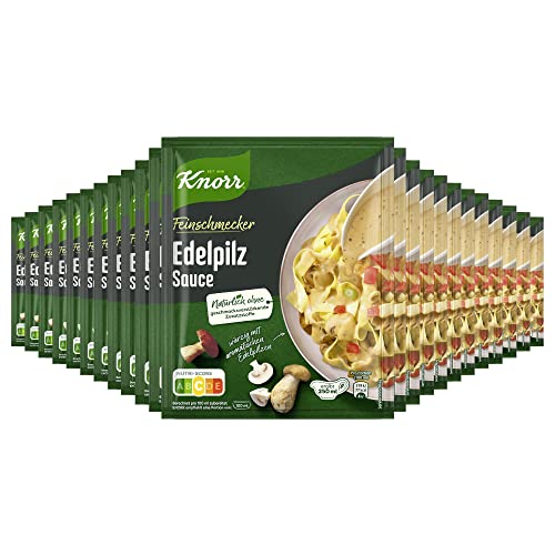 Knorr Feinschmecker Edelpilz Sauce leckere braune Sauce ohne geschmacksverstärkende Zusatzstoffe 23x 250 ml von Knorr