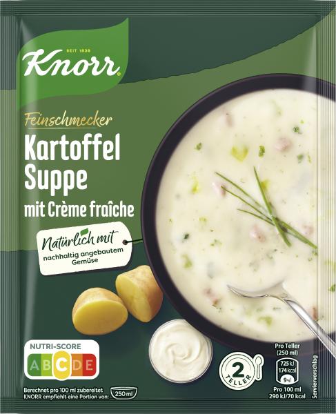 Knorr Feinschmecker Kartoffel Suppe mit Creme fraîche Knorr Feinschmecker Kartoffel Suppe mit Creme fraîche von Knorr
