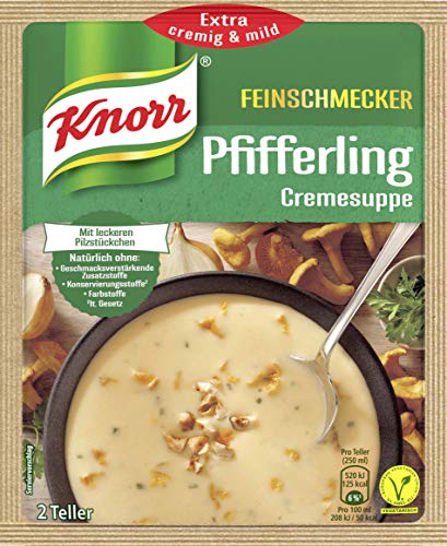 Knorr Feinschmecker Pfifferling Cremesuppe, 18er Pack (18 x 500 ml) von Knorr