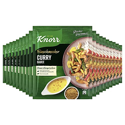 Knorr Feinschmecker Curry Sauce ohne geschmacksverstärkende Zusatzstoffe und Farbstoffe 19x 250 ml Knorr Feinschmecker Curry Sauce ohne geschmacksverstärkende Zusatzstoffe und Farbstoffe 19x 250 ml von Knorr