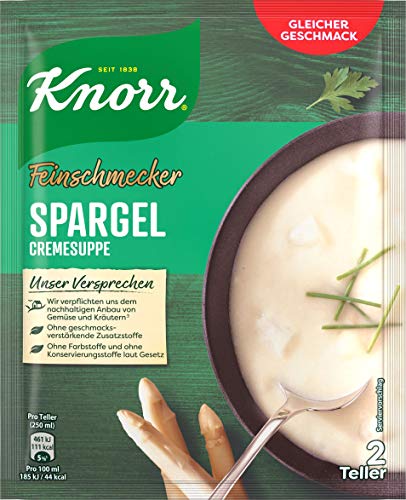 Knorr Feinschmecker Spargel Suppe, 2 Teller, 10er Pack von Knorr