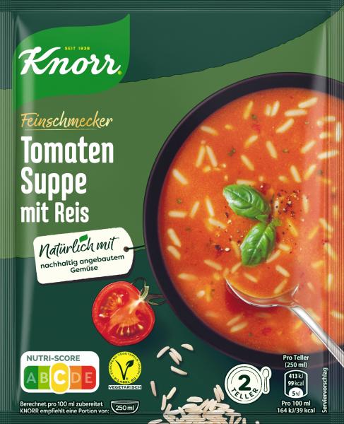 Knorr Feinschmecker Tomaten Suppe mit Reis von Knorr