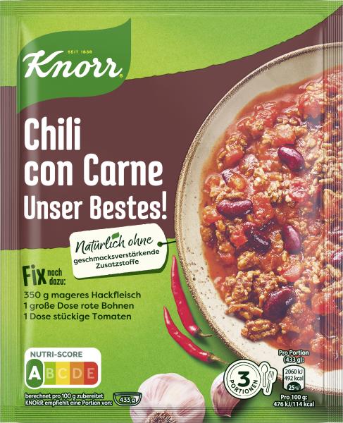 Knorr Fix Chili con Carne Unser Bestes! von Knorr