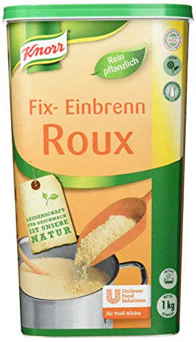 Knorr Fix - Einbrenn Roux (helle Mehlschwitze zum Abbinden und Nachbinden) 2er Pack (2 x 1kg) von Knorr