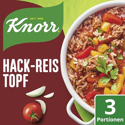 Knorr Fix Gewürzmischung Hack-Reis-Topf für ein leckeres Gericht mit Hackfleisch ohne geschmacksverstärkende Zusatzstoffe 3 Portionen Knorr Fix Gewürzmischung Hack-Reis-Topf für ein leckeres Gericht mit Hackfleisch ohne geschmacksverstärkende Zusatzstoffe 3 Portionen von Knorr