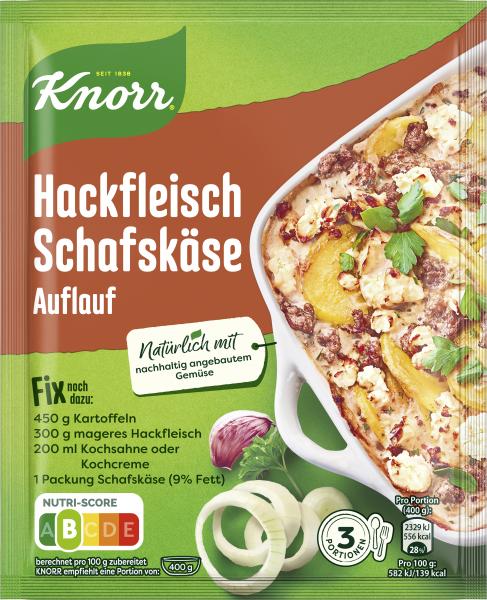 Knorr Fix Hackfleisch Schafskäse-Auflauf von Knorr