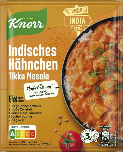 Knorr Fix Indisches Hähnchen Tikka Masala Knorr Fix Indisches Hähnchen Tikka Masala von Knorr