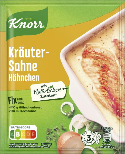 Knorr Fix Kräuter-Sahne Hähnchen Knorr Fix Kräuter-Sahne Hähnchen von Knorr