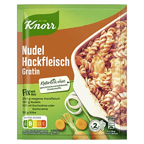 Knorr Fix Nudel-Hackfleisch Gratin 2 Portionen (1 x 36 g) von Knorr