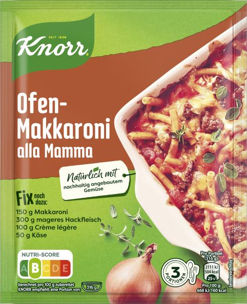 Knorr Fix Ofen-Makkaroni alla Mamma Knorr Fix Ofen-Makkaroni alla Mamma von Knorr