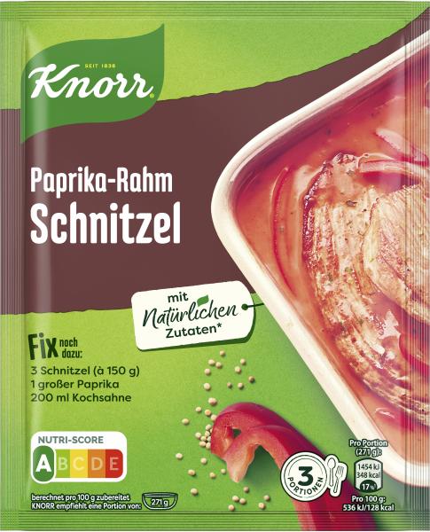 Knorr Fix Paprika Rahm Schnitzel von Knorr