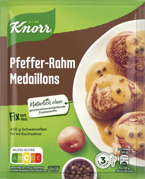 Knorr Fix Pfeffer-Rahm Medaillons Knorr Fix Pfeffer-Rahm Medaillons von Knorr