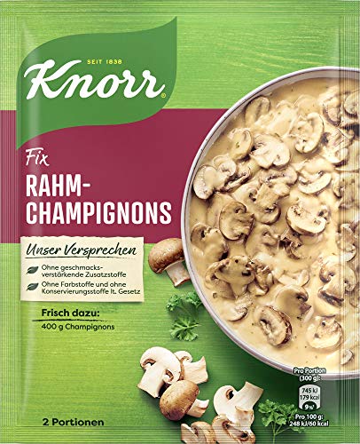 Knorr Fix Rahm-Champignons, 30er Pack (30 x 33 g) von Knorr