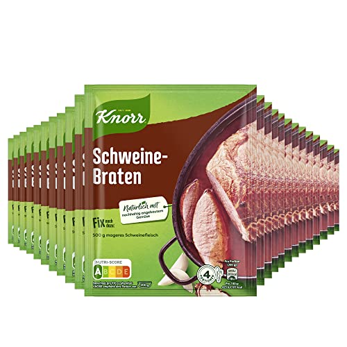 Knorr Fix Schweinebraten in einer leckeren Soße für ein Fleischgericht mit natürlichen Zutaten 23 x 4 Portionen von Knorr