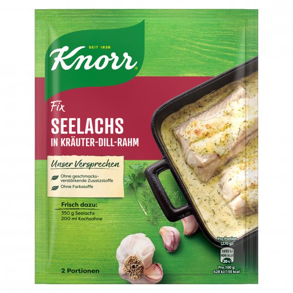 Knorr Fix Seelachs in Kräuter-Dill-Rahm von Knorr