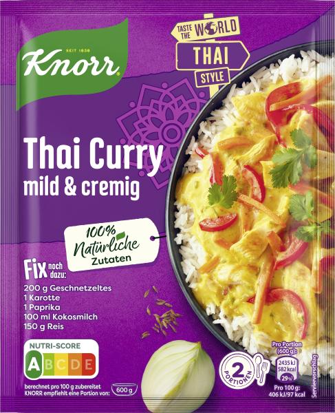 Knorr Fix Thai Curry mild & cremig Knorr Fix Thai Curry mild & cremig von Knorr