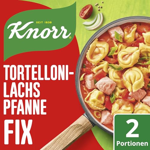Knorr Fix Würzmischung Tortelloni-Lachs Pfanne für eine leckere Pasta mit Fisch ohne geschmacksverstärkende Zusatzstoffe 2 Portionen von Knorr