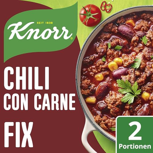 Knorr Fix Würzmischung Chili con Carne für einen würzigen Eintopf mit natürlichen Zutaten* 33 g 1 Stück von Knorr