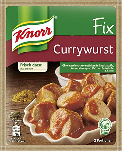 Knorr Fix Würzbasis Currywurst, 36 g 2 Portionen von Knorr
