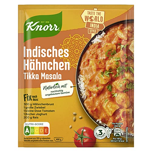 Knorr Fix Würzmischung, Indisches Hähnchen Tikka Masala, 36 g von Knorr