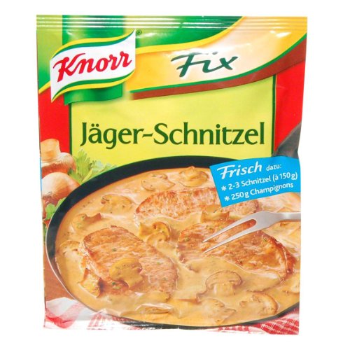 Knorr Fix Würzmischung Jäger-Schnitzel für ein leckeres Schnitzel Gericht ohne geschmacksverstärkende Zusatzstoffe 47 g 1 Stück von Knorr