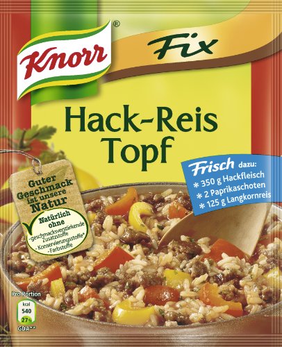 Knorr Fix für Hack-Reis Topf, 23er Pack (23 x 49 g) von Knorr