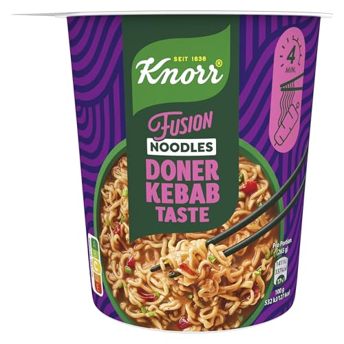 Knorr Fusion Noodles Noodles Doner Kebap Taste leckere Nudeln mit Döner-Geschmack fertig in nur 4 Minuten 80 g Knorr Fusion Noodles Noodles Doner Kebap Taste leckere Nudeln mit Döner-Geschmack fertig in nur 4 Minuten 80 g von Knorr