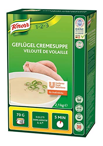 Knorr Geflügel Cremesuppe Trockenmischung (abgerundeter Geschmack) 1er Pack (1x 2,1kg) von Knorr
