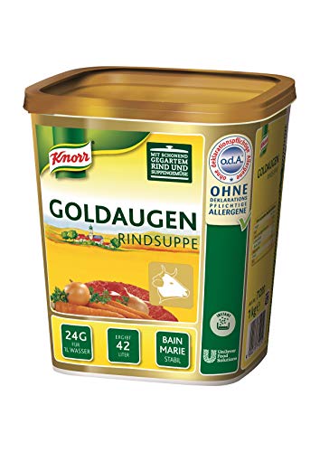 Knorr Goldaugen Rindsuppe (vielseitig anwendbare Rinderbrühe, authentischer Geschmack und idealer Suppenspiegel) 1er Pack (1 x 1 kg) von Knorr