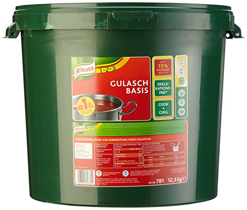 Knorr Gulasch Basis trocken 12.5 kg, 1er Pack (1 x 12.5 kg) von Knorr