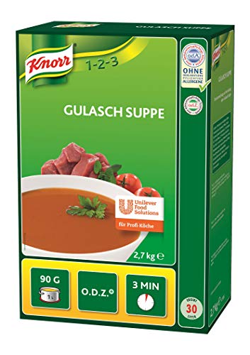 Knorr Gulasch Cremesuppe Trockenmischung (typisch, würziger Basisgeschmack) 1er Pack (1 x 2,7kg) von Knorr