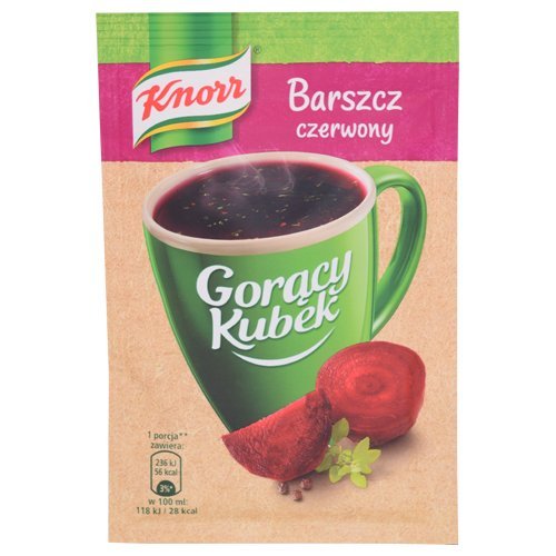 Knorr Heiße Tasse goracy Kubek rot Borsch / Borschtsch 12g von Knorr