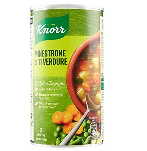 Knorr Il Minestrone Gemüsesuppe 11 Gemüse 500 gr 100% Natürliche Inhaltsstoffe von Knorr