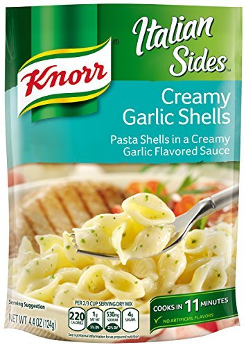 Knorr Italian Sides, Creamy Garlic Shells 4.4 oz (Pack of 12) by Knorr von Knorr