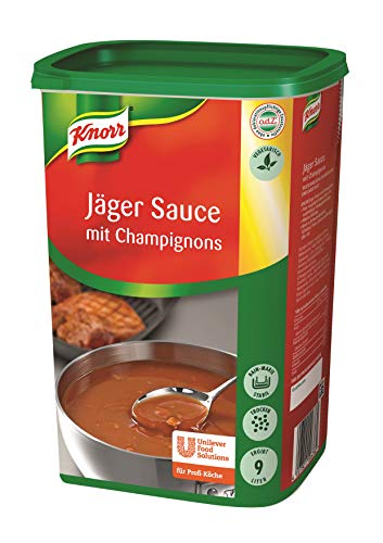 Knorr Jäger Sauce mit Champignons (braune Sauce, mittlere Bindung) 1er Pack (1 x 1 kg) von Knorr