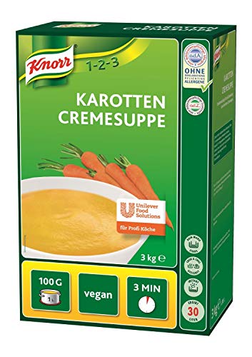 Knorr Karotten Cremesuppe Trockenmischung (kräftiger, ausgewogener Karottengeschmack) 1er Pack (1 x 3 kg) von Knorr