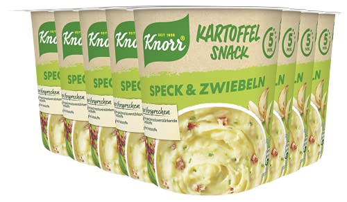 Knorr Kartoffel Snack Speck & Zwiebeln leckeres Kartoffelgericht fertig in nur 5 Minuten 8x 58 g von Knorr