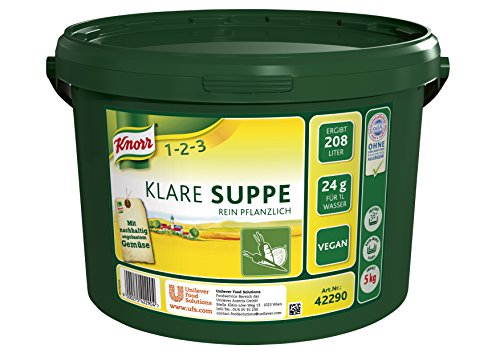 Knorr Klare Suppe Pflanzlich, rein pflanzlich, 1er Pack (1 x 5kg) von Knorr
