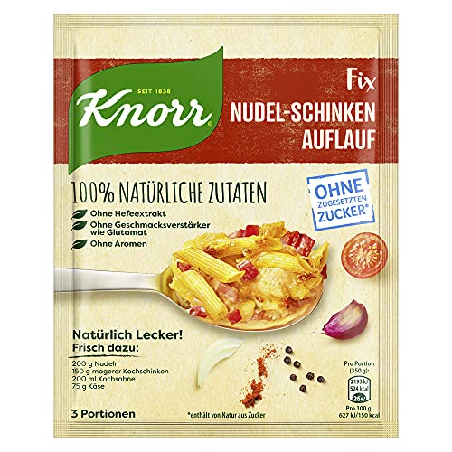 Knorr Knorr Fix Würzmischung Nudel-Schinken Auflauf leckeres Ofengericht 100% natürliche Zutaten ohne zugesetzten Zucker* von Knorr