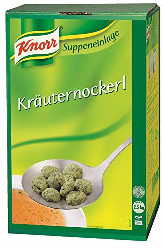 Knorr Kräuternockerl (vorgeformte Nockerl mit ausgewählten Gartenkräutern) 1er Pack (1 x 2,5 kg) von Knorr