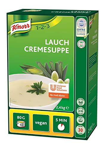 Knorr Lauch Cremesuppe Trockenmischung (mit feinen Lauchstücken) 1er Pack (1 x 2,4 kg von Knorr
