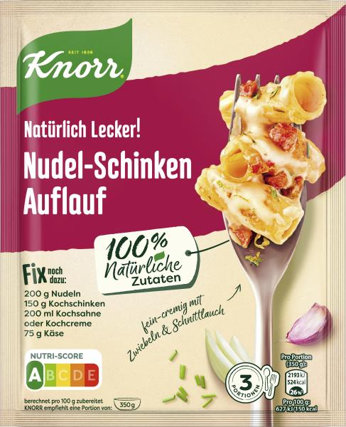 Knorr Natürlich Lecker! Nudel-Schinken Auflauf von Knorr