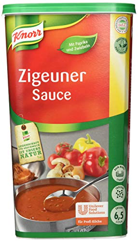 Knorr Paprika Sauce Ungarischer Art (mit ausgewogenem Geschmack, vegetarisch) 1er Pack (1 x 1 kg) von Knorr