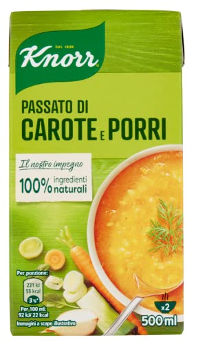 Knorr Passato di Carote e Porri Püree aus Karotten und Lauch Fertige Suppen Gericht zum Erhitzen bereit 500ml Knorr Passato di Carote e Porri Püree aus Karotten und Lauch Fertige Suppen Gericht zum Erhitzen bereit 500ml von Knorr