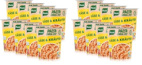 Knorr Pasta Pot Käse & Kräuter leckere Instant Nudeln fertig in nur 5 Minuten 8 x 59 g (Packung mit 2) von Knorr