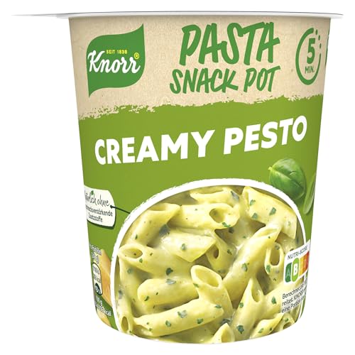 Knorr Pasta Snack Creamy Pesto leckere Instant Nudeln fertig in nur 5 Minuten 68 g von Knorr